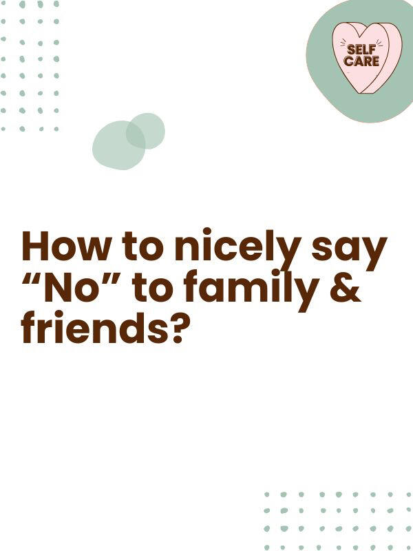 Tip from Holly U. Whether it’s a big ask or a small one, simply say “Now is not a good time.” No need to over explain or even give an excuse. This should be enough.