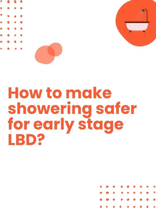 To prevent slips or falls in the shower, try using: • Slip-On Water Shoes • Non-slip shower mat • Plastic shower chair ⚠️ Avoid buying shower handles with suction. They tend to slip. ⚠️
