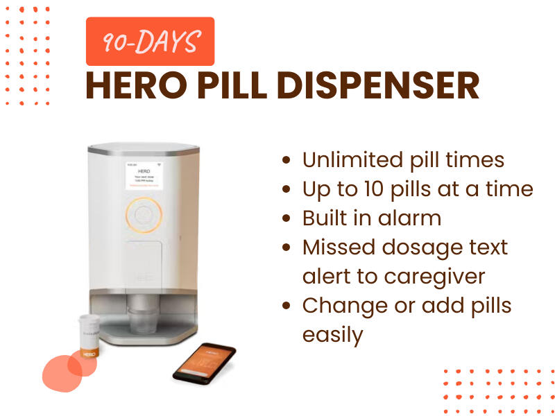 Hero Pill Dispenser for Lewy body dementia